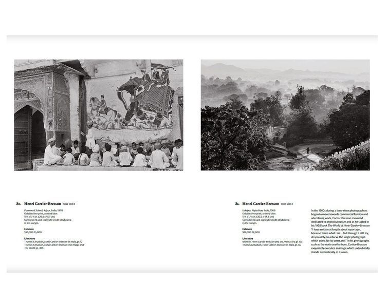 Каталог фотографії аукціону Phillips грудень 2017 р. Henri Cartier-Bresson: The Eye of the Century KPh-06 фото