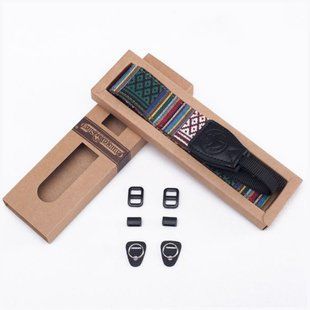 Універсальний ремінь для фотоапарата фотокамери з вишивкою CAMERA STRAP вінтажний тканинний CS-1322 фото