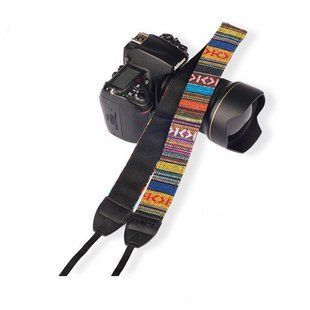 Ремінь для фотоапарата Canon Sony Sony Nikon на шию AFRICA універсальний нашийний тканинний з вишивкою L 201 фото