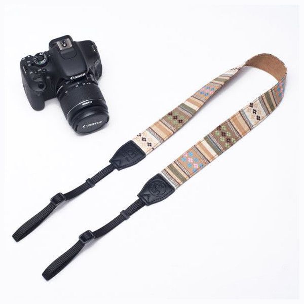 Ремінь для фотоапарата універсальний тканинний CAMERA STRAP для фотокамери з тканини вінтажний CS-1329 фото