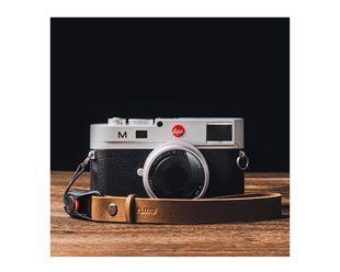 Кожаный ремешок на руку для фотоаппарата Fluxo светло-коричневый, аксессуары для фотокамеры RP-04 фото