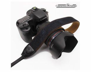 Ремень для фотоаппарата универсальный нашейный тканевой CAMERA STRAP на шею для фотокамеры черный WL-103 фото