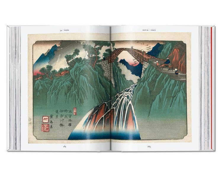 Книги о жизни великих художников Hiroshige & Eisen. The Sixty-Nine Stations along the Kisokaido. 40th Ed. PFA-243 фото
