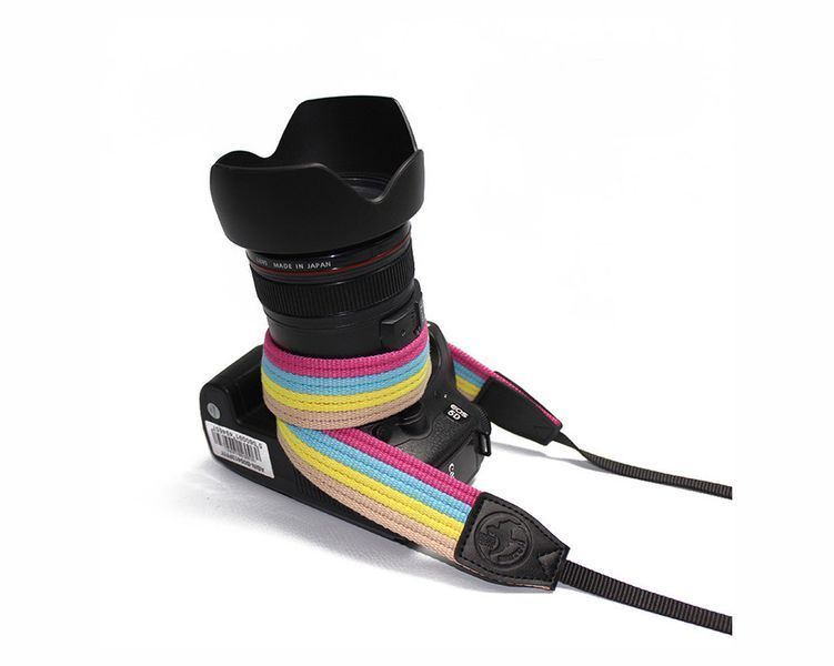 Текстильный ремень для фотоаппарата универсальный CAMERA STRAP винтажный для фотокамеры AC-14 фото